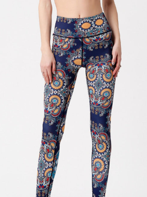 Printed High Waist Active Leggings - Odaingerous